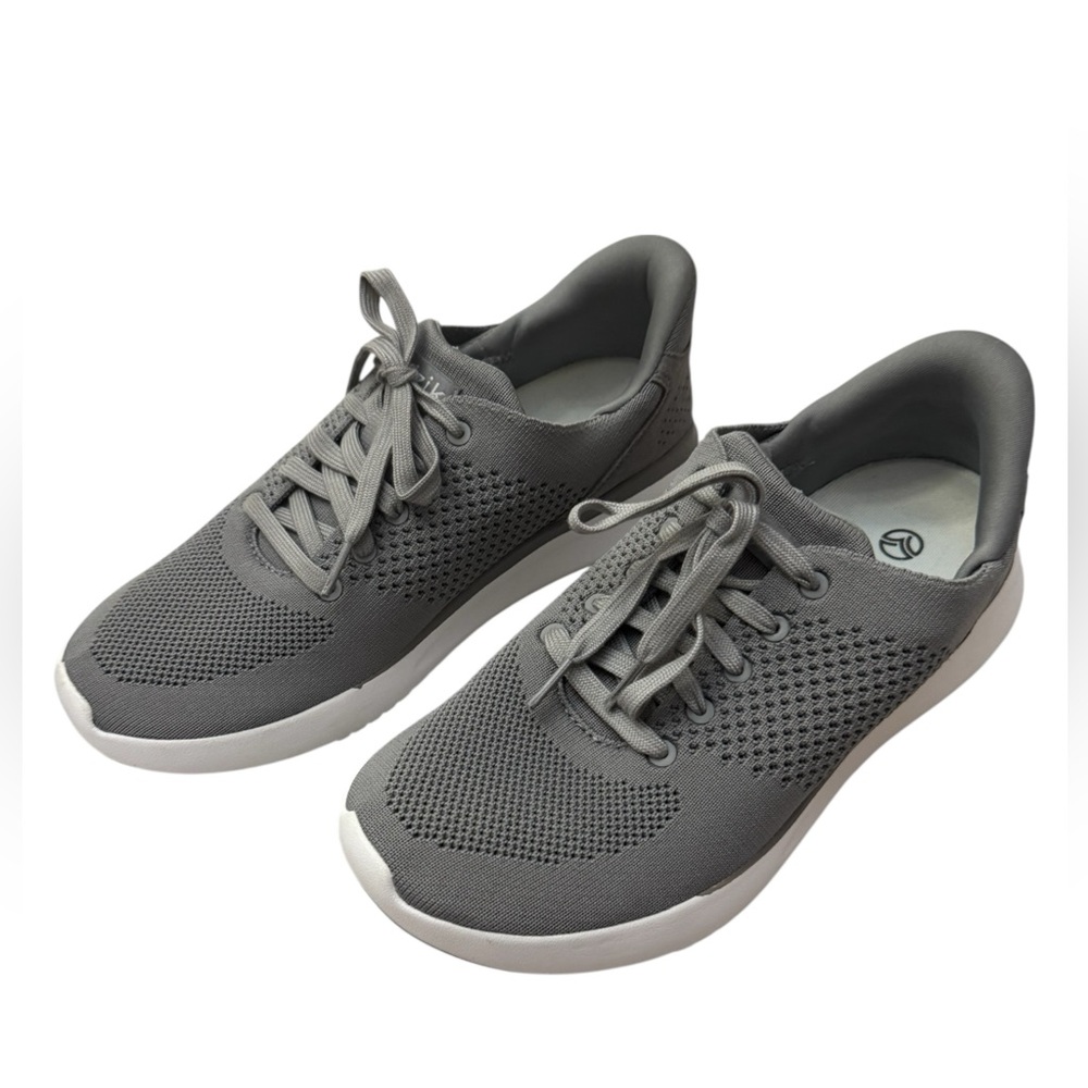 Kizik Lima Hands Free Sneakers Gray Knit Women's 9 Men's 7.5